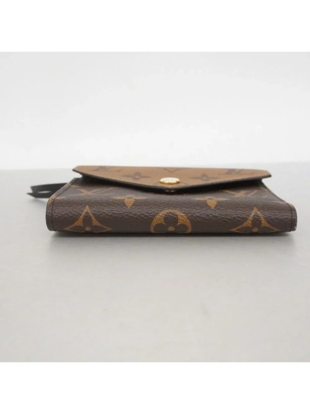 Louis Vuitton Trifold Wallet Monogram Reverse Portefeuille Victorine Brown